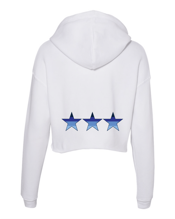 Westfield Shooting Star Women's Cropped Hoodie - White - Resident Threads