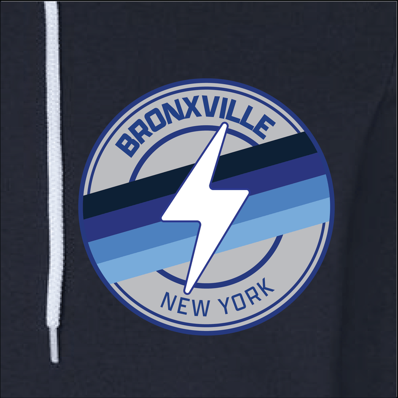 Bronxville Classic Bolt Full-Zip Hoodie - Navy