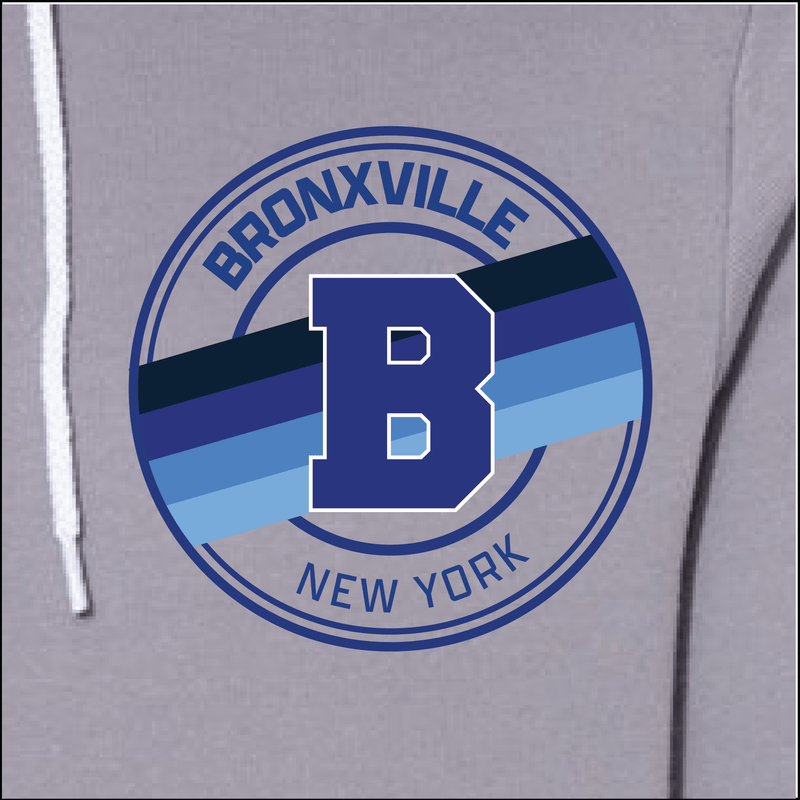 Bronxville Classic Monogram Full-Zip Hoodie - Smoke Grey