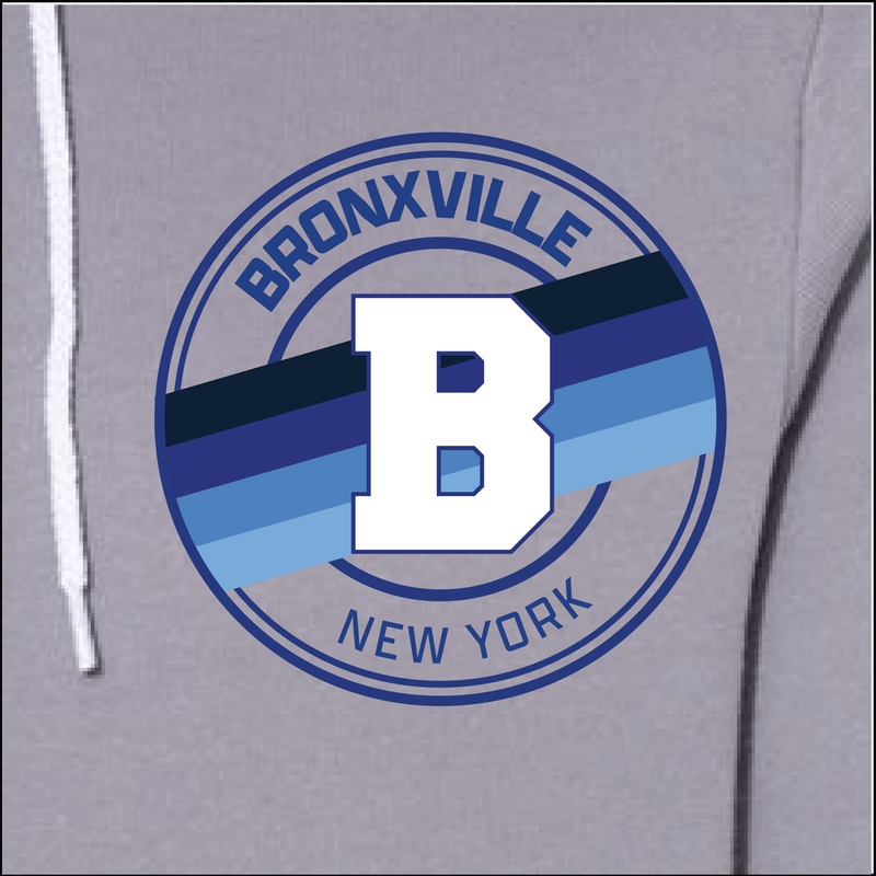 Bronxville Winter Monogram Full-Zip Hoodie - Smoke Grey