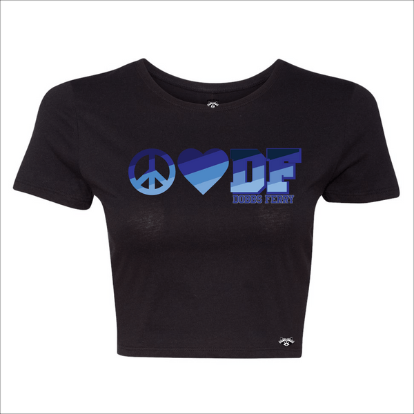 Dobbs Ferry Peace Love Youth Cropped T-Shirt