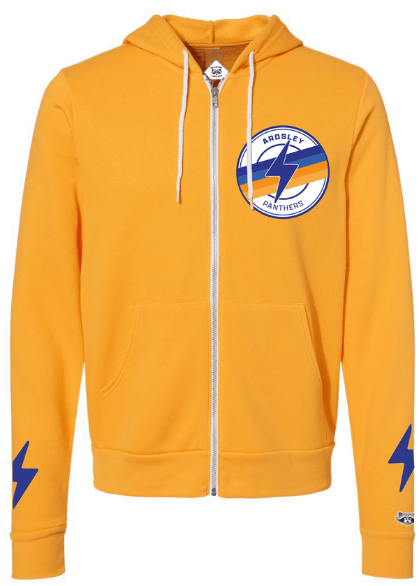 Ardsley Classic Bolt Full-Zip Hoodie - Gold - Resident Threads