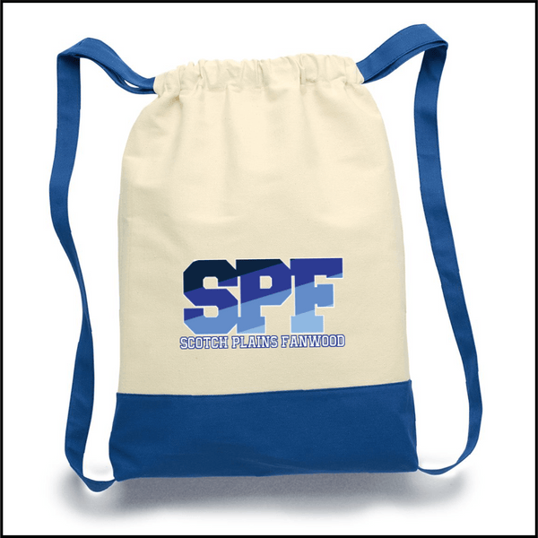 SPF Monogram Canvas Drawstring Backpack