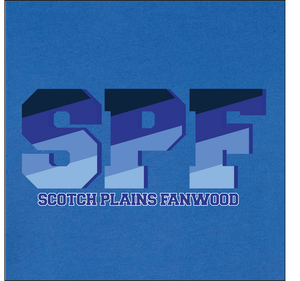 SPF Peace Love Monogram Crew - Royal Blue